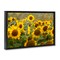 Stupell Industries Central Sunflower in Meadow Floating Frame, design by Andy Crawford